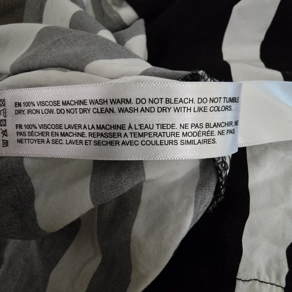 DENIM & FLOWER Ricky Singh Black and White Striped Shirt - Picture 4 of 4